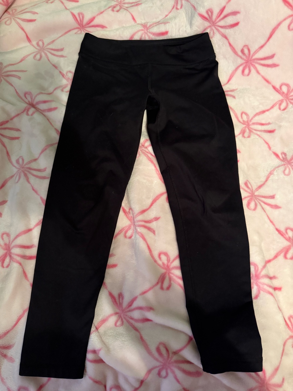 90 Degree By Reflex Kids Black Lined Leggings - Stretch Activewear